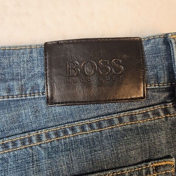 HUGO BOSS Arkansas Mens Jeans W38 L34 Blue Jeans‎ Designer - Picture 9 of 10